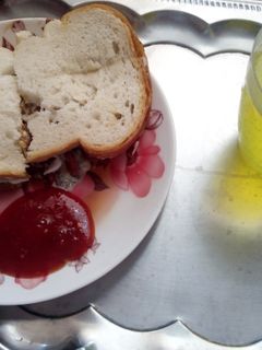 A picture of Shami Kabab Sandwich.
