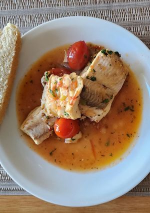 Una foto de Pescado a la cacerola
