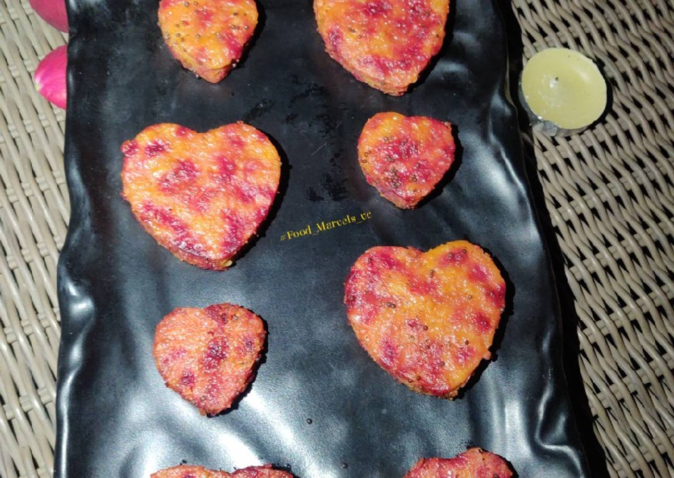 Beetroot and Bottleguard Steamed Kebabs