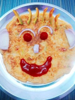 वेज सूजी चीला(veg suji chilla recipe in hindi) रेसिपी मुख्य फोटो