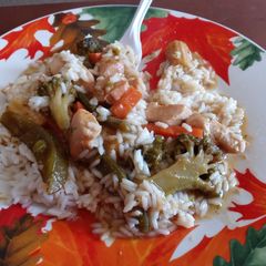 A picture of Orange Chicken Stir Fry.