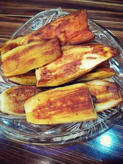 عکسی از دستور بادمجان سرخ شده با روغن کم