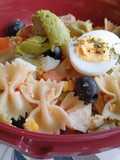 Ensalada de pajaritas con guacamole