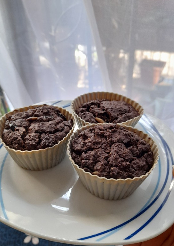 Una foto de Brownie de porotos negros 🌱