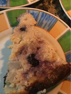 Una foto de Torta de peras y arándanos apto diabéticos