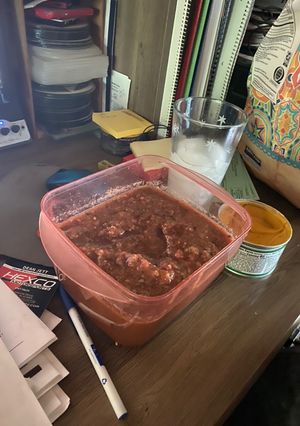 A picture of Dad’s Salsa.