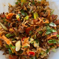 A picture of Left over Roti Chinese bhel.