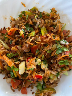 A picture of Left over Roti Chinese bhel.