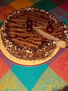 Una foto de Bizcocho de flan 🍩🍮