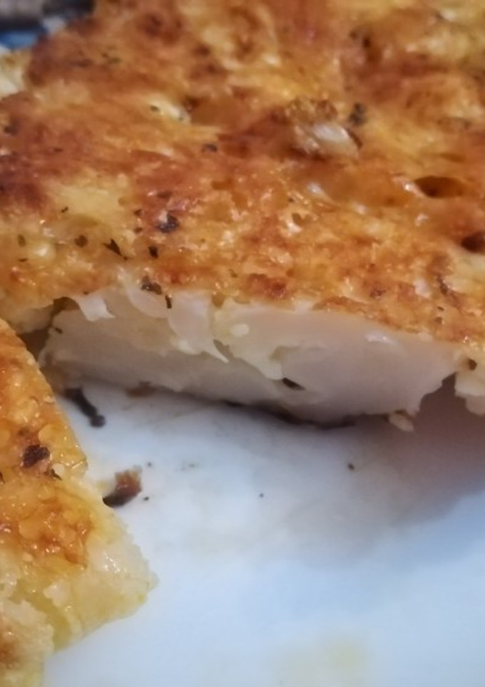 Una foto de Coliflor con queso al horno