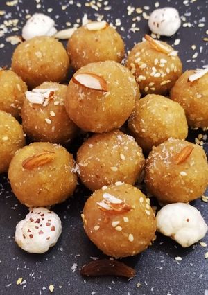 A picture of Churma laddoo.