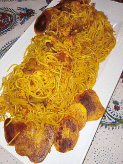 عکسی از دستور ماکارونی سبزیجات و سینه مرغ