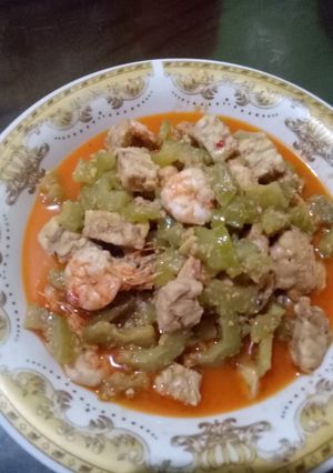 Foto resep Sayur pare udang santan