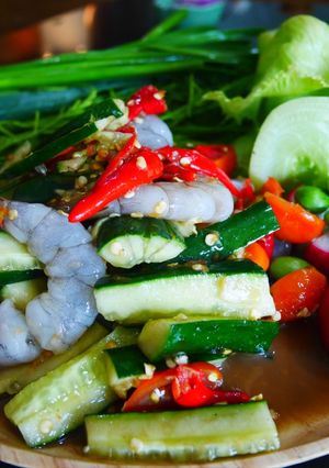 รูปของ ตำแตงกุ้งสด