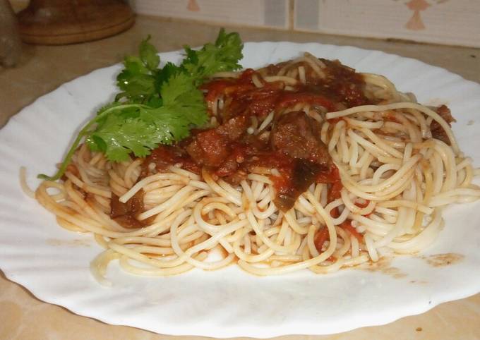 Beef Stew & Spaghetti