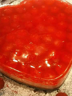 Una foto de Tarta de corazón ideal para San Valentín