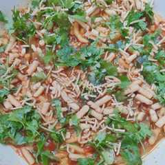 सेव टमेता (sev tameta recipe in hindi)-レシピのメイン写真