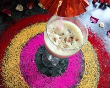 How To Prepare Recipe Traditional Patiala Glass Kesar Thandai Savory Delicious