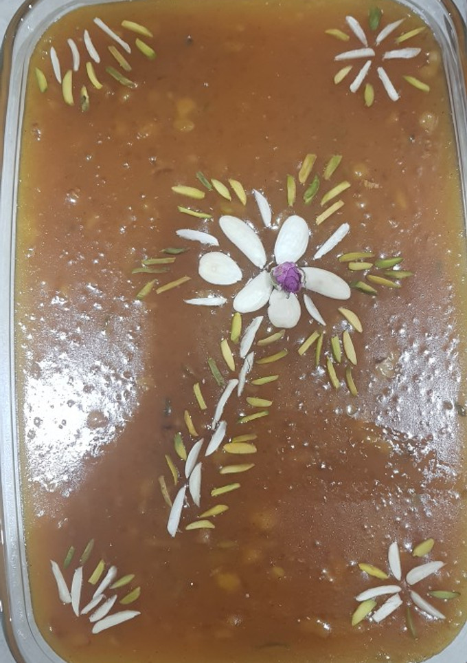 عکسی از دستور ساگوی زعفرانی 😋😋