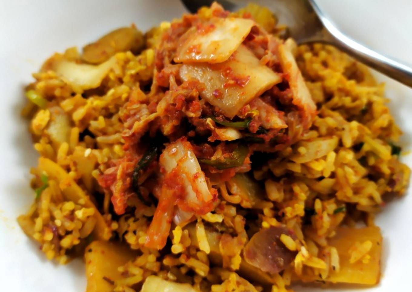 Nasi Goreng Kimchi Sosis
