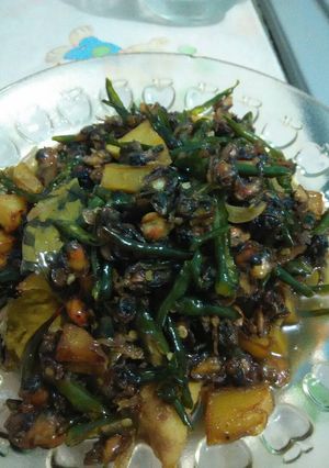 Foto resep kerang goreng cabe ijo