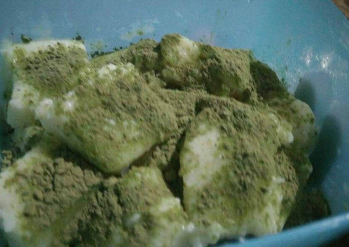 Resep Mochi susu green tea