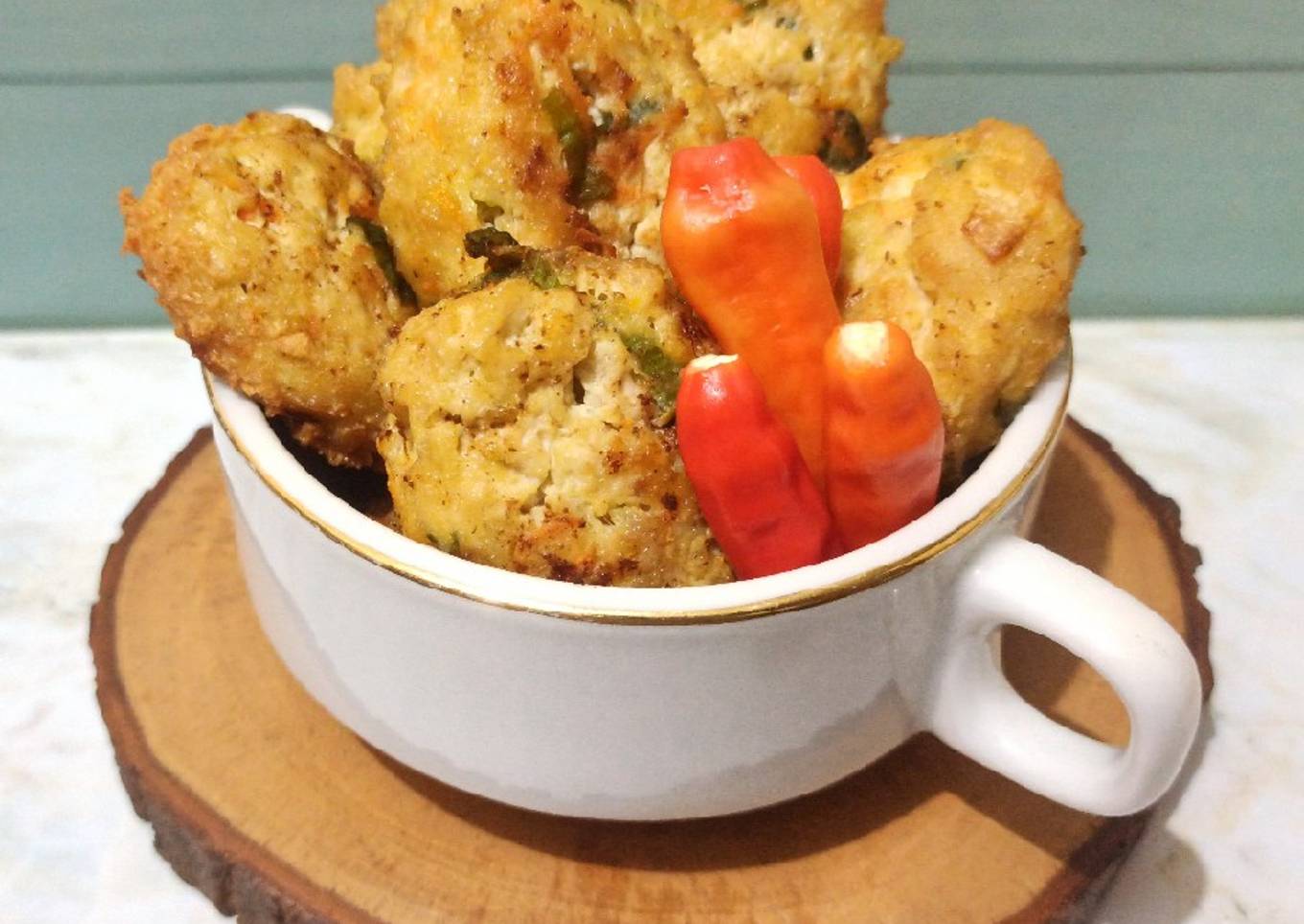 Perkedel Tahu Ayam