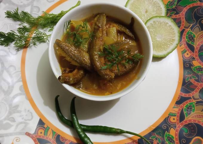 Patya Little Eel Fish Gravy Recipe By