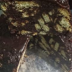 A picture of Marie Biscuit Cake.