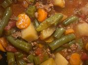 A picture of hamburger soup