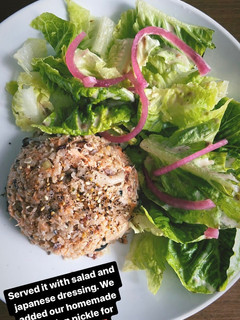 Foto resep Nasi Salmon Rice Cooker