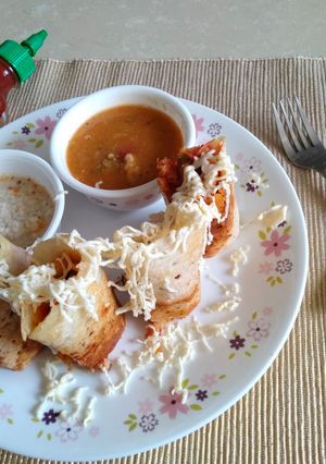 A picture of Jini dosa - A popular street of Mumbai.