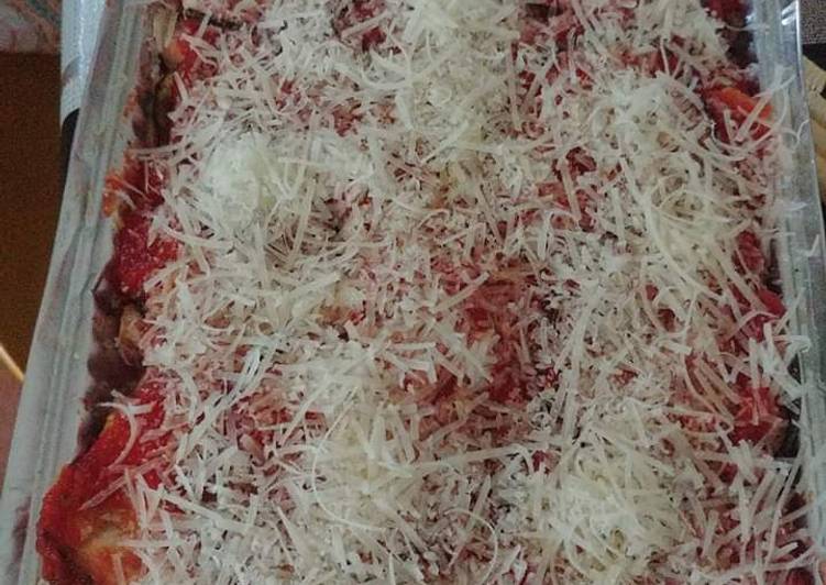Lasagne di Carasau con melanzane e zucchine