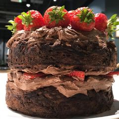 A picture of Gluten free chocolate cake.