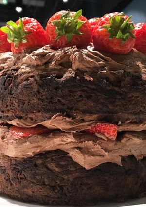 A picture of Gluten free chocolate cake.