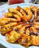 Tôm nướng sa tế sả ớt bằng nồi chiên không dầu