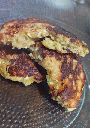 Una foto de Panqueques de avena y miel