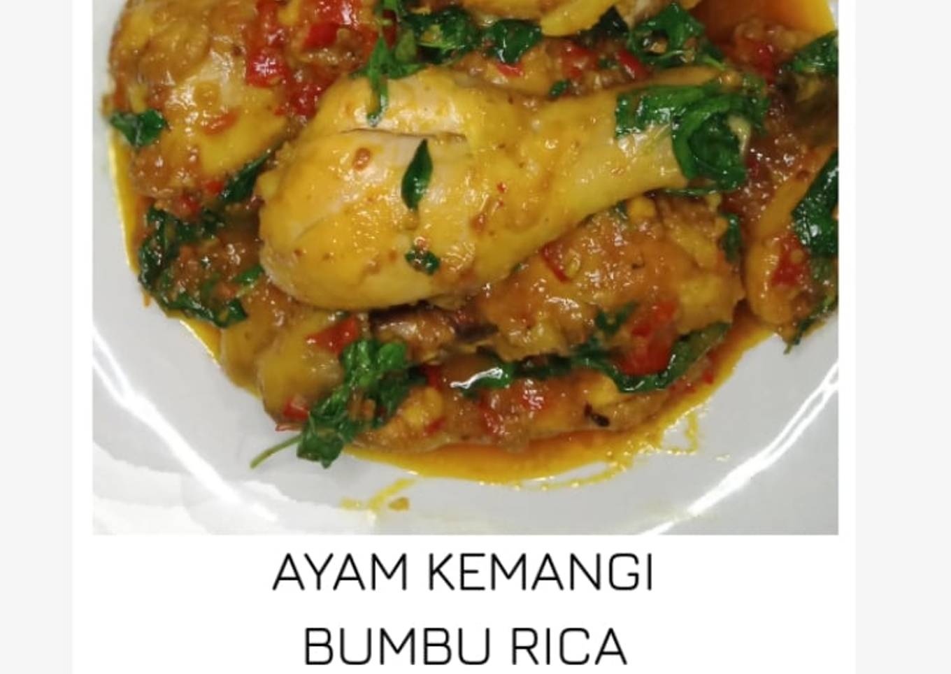 Resep Ayam Kemangi bumbu Rica, Bisa Manjain Lidah