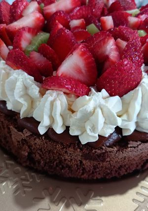Una foto de Marquise de chocolate