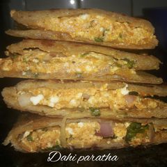 Dahi ka paratha A picture of Dahi ka paratha.