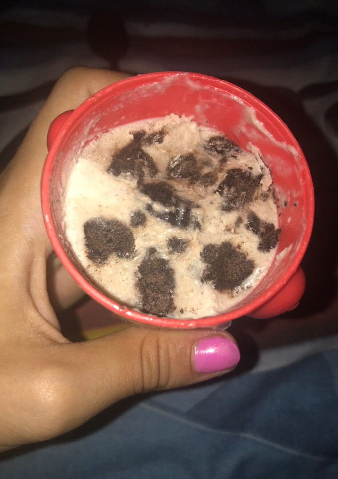 Una foto de Helado de oreo