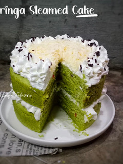 Foto resep Moringa Steamed Cake (Bolu Kukus Daun Kelor)