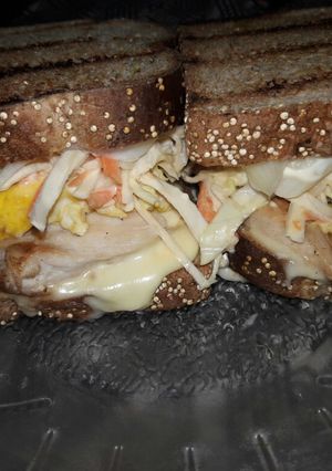 Una foto de Sándwich de pollo