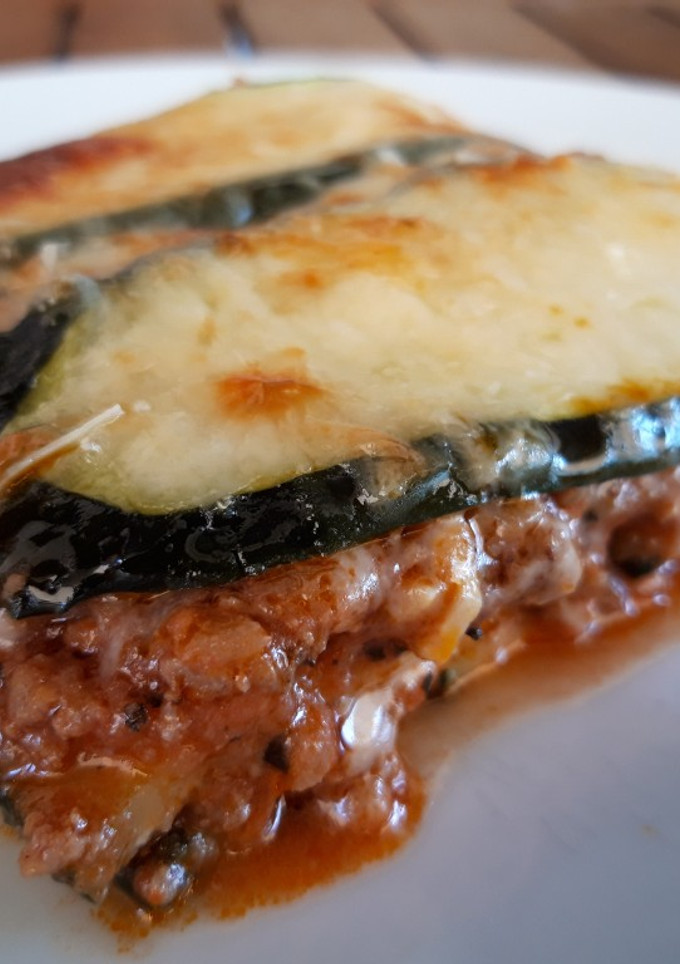 Una foto de Lasagna de calabacín y ternera