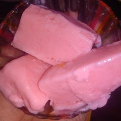 A picture of Homemade Strawberry Ice cream.