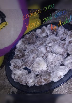Foto resep Kue Kering Oreo Black and White 🍪