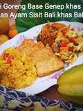 Nasi Goreng Base Genep khas Bali & Ayam Sisit khas Bali ala Mbak Carolina