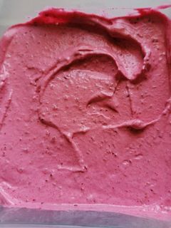 Une photo de Sorbet framboise thermomix