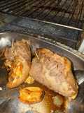 Churrascos de cerdo rellenos