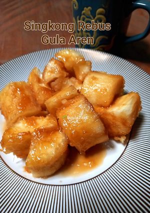 Foto resep Singkong Rebus Gula Aren